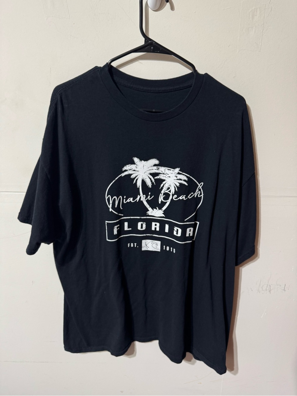 Miami Beach Florida Graphic Tee - Black